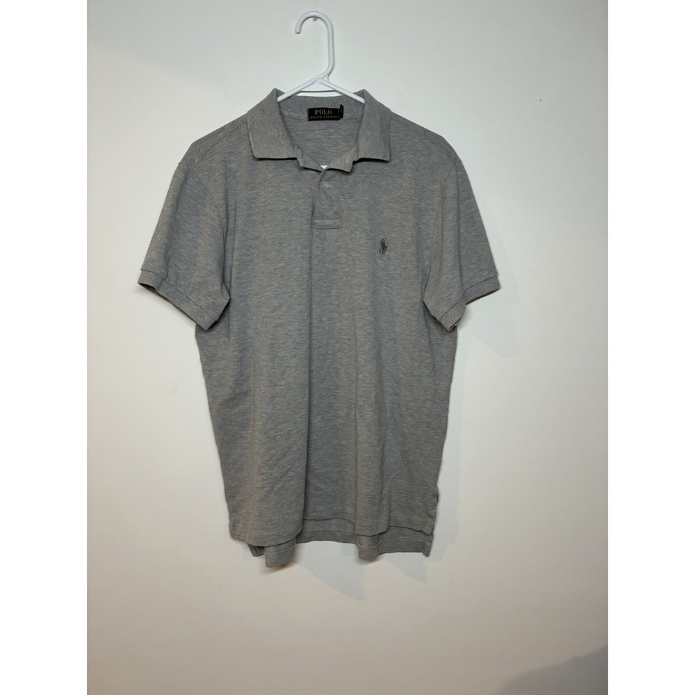Polo Ralph Lauren Men's Gray Short Sleeve Classic Fit Polo Shirt Size L